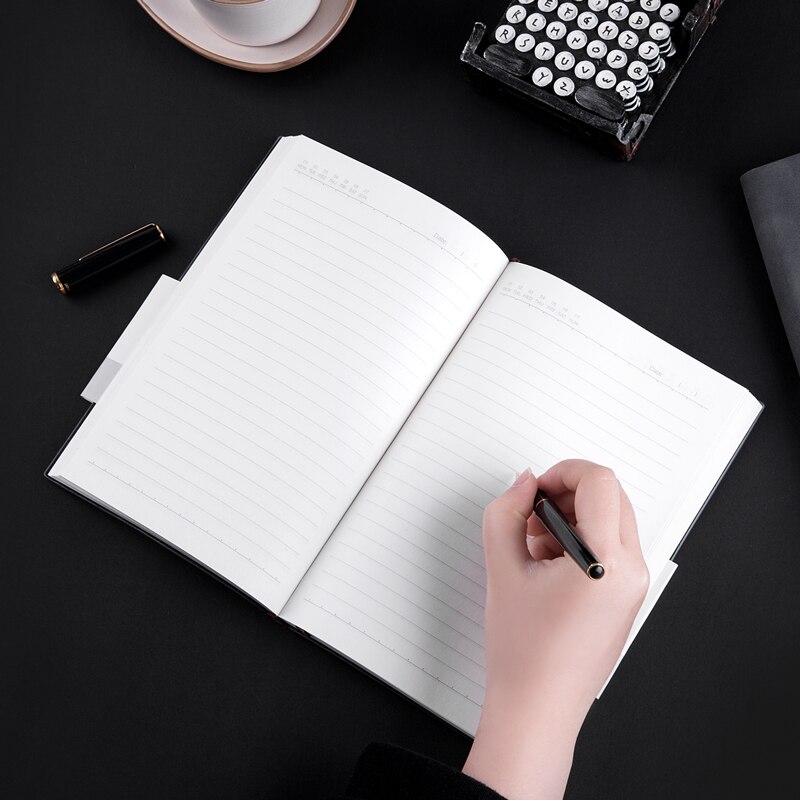 Guangbo Luxury Notebook Retro Stationery Office Work Record Daily Office 144 Page Thickened Schedule the Students