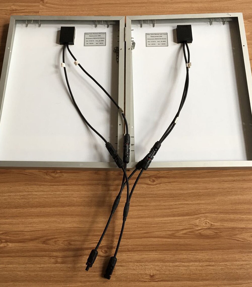 30A 1000V Electrical Y Branch parallel connection solar Connector Photovoltaic 2pcs solar Panel Cable Wire Connect