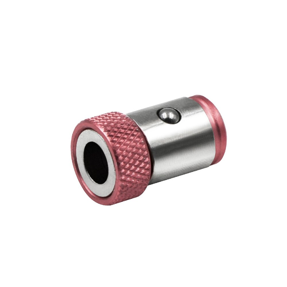 Porte-embout magnétique en alliage, anneau magnétique électrique, tournevis Anti-Corrosion, embout pour perceuse magnétique Phillip, magnétiseur puissant: Pink