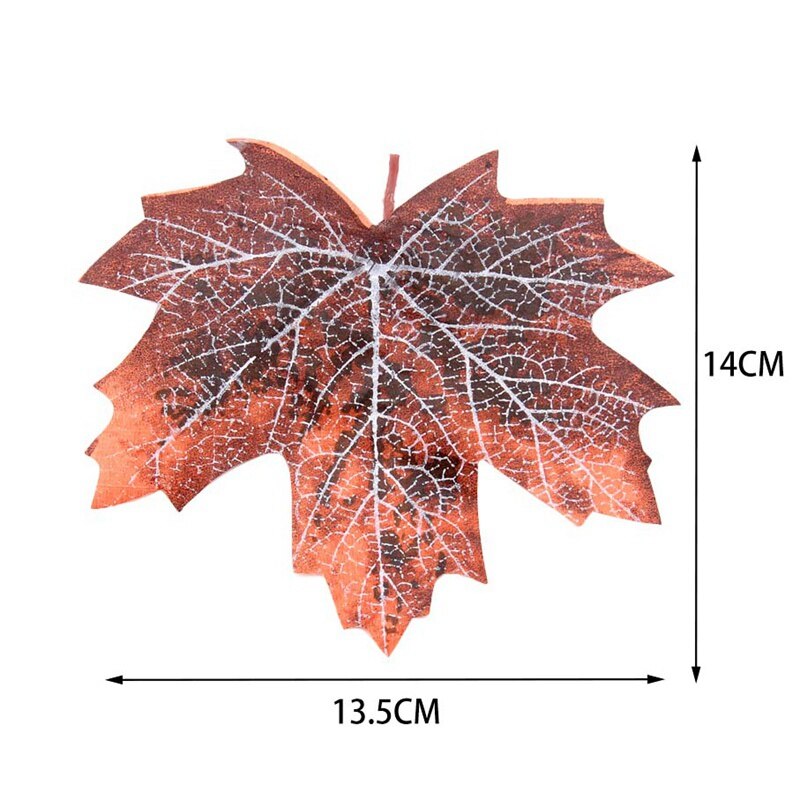 12 stykker kunstigt efterår ahorn efterlader dekorative blade kæledyrsforsyninger til gennemsøgning af hus