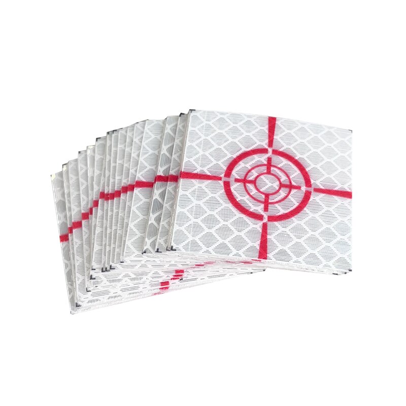 100pcs Reflector Sheet Red Circle Reflective Tape Target For Total Station 20/30/40/50/60mm Trimble Sokkia Surveying