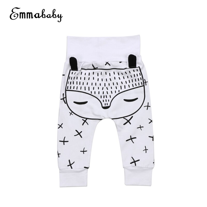 Pantalones de algodón de bebé Newbon, pantalones bombachos de fondo para niños y niñas, novedad de , , pantalones con estampado de dibujos animados en 3D para niños, 0-2 años