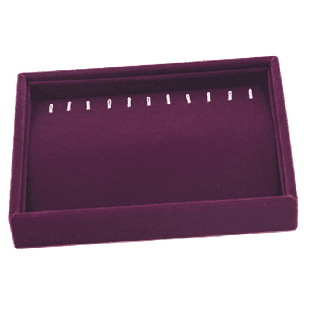 Multi-purpose smykker display bakke halskæde øreringe ring showcase organizer: Halskæde display