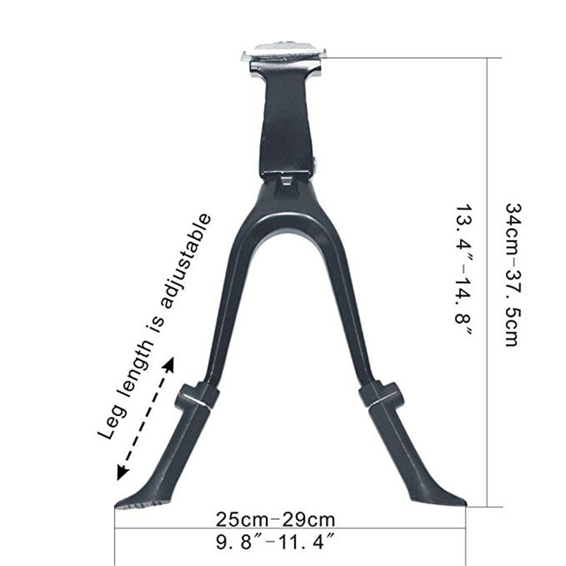 2 Legs Stand Center Mount Double Leg Parking Rack Bike Kickstand Adjust Height fits most 24" 26" 28" Bicycle