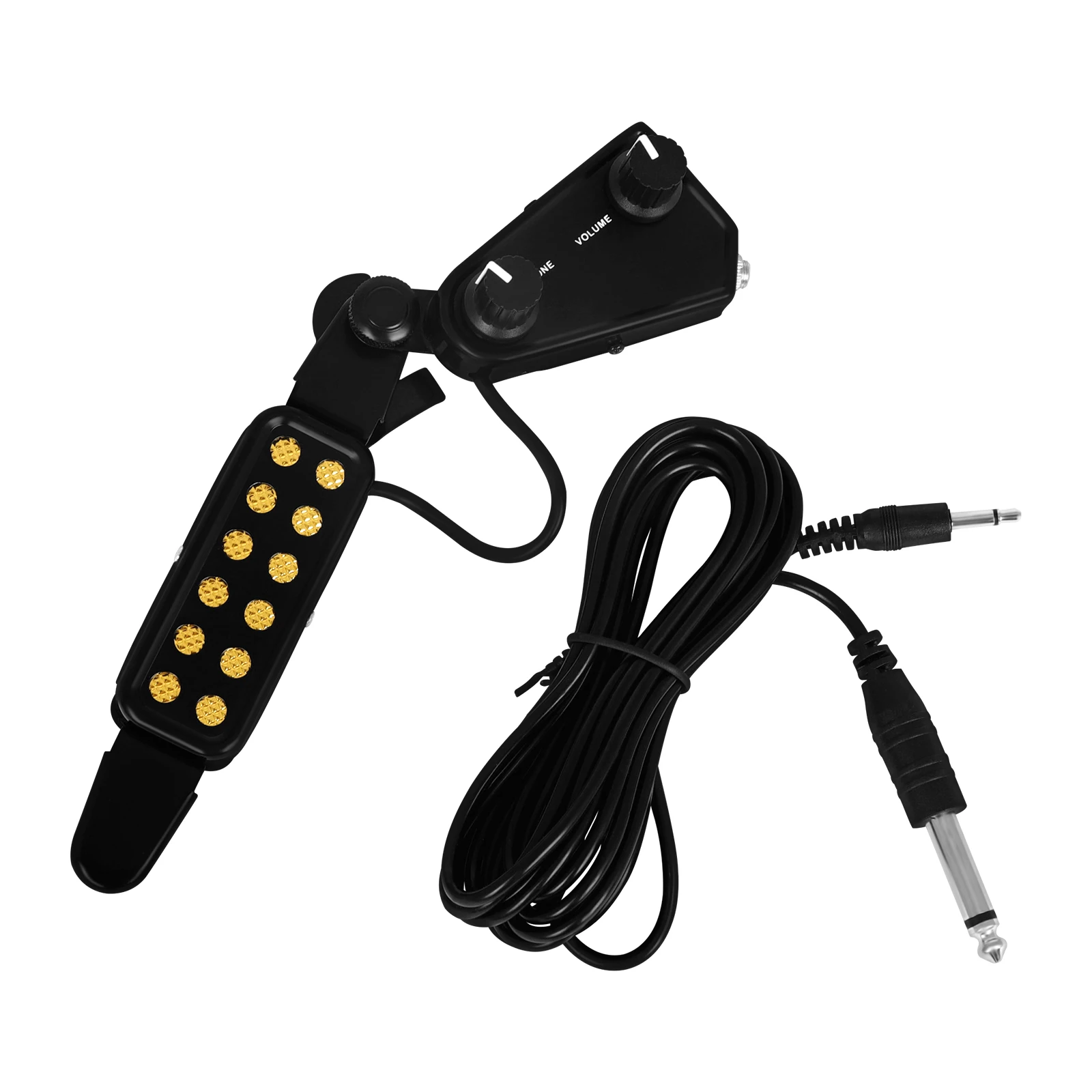 Gitarren-Tonabnehmer, Schallloch-Tonabnehmer für Akustikgitarre, magnetischer Wandler mit Audiokabel, Teile und Zubehör für Gitarreninstrumente