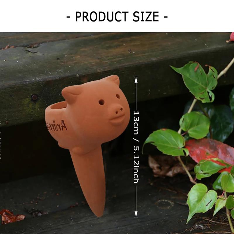 Automatic Plant Watering Pile Animal Shape Lazy Automatic Flower Waterer Plant Drip Irrigation Outdoor Indoor Plant Watering