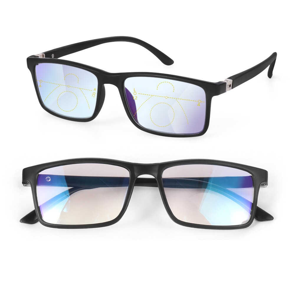 Anti-blå lys læse briller mænd kvinder progressive bifokale briller presbyopi briller nær synet hyperopi briller