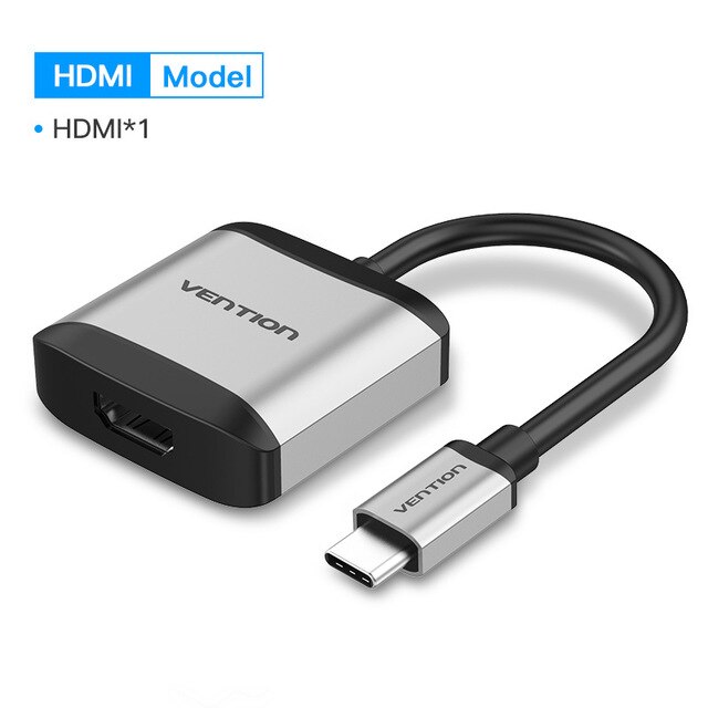 Ventie Thunderbolt 3 Dock Adapter Hub Usb C Naar Hdmi RJ45 Usb 3.0 Audio Video Splitter Voor Macbook Samsung Huawei usb C Adapter: HDMI Model