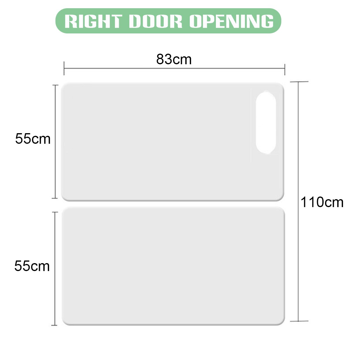 Protector antiarañazos para puerta de perro y gato, película protectora para sofá, muebles, almohadilla para sofá: 83x55cm Right Door