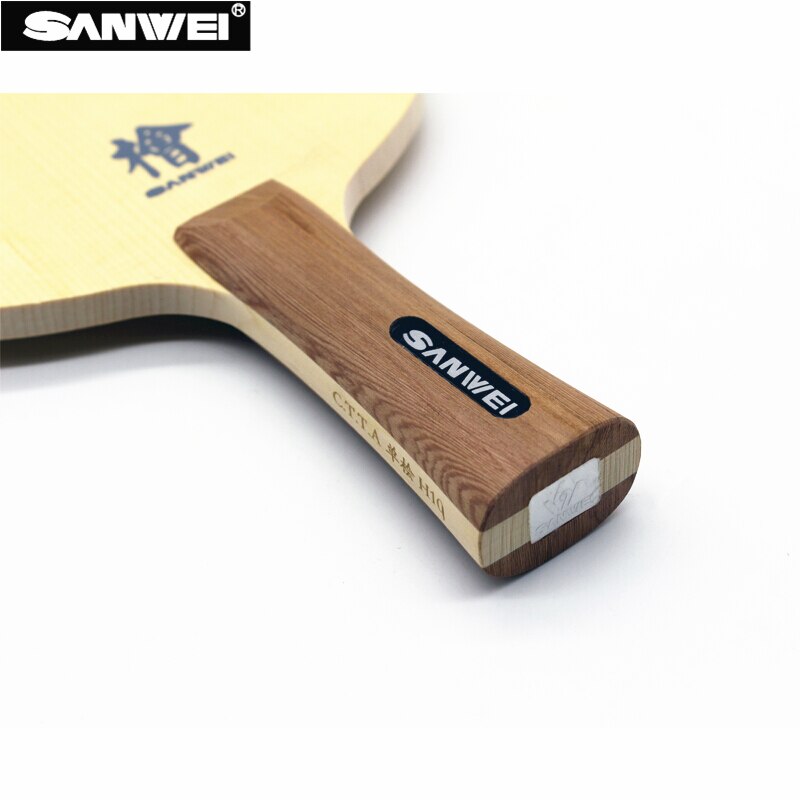 SANWEI H10 Hinoki table tennis blade FL handle CS handle 10mm thickness one ply Hinoki ping pong bat