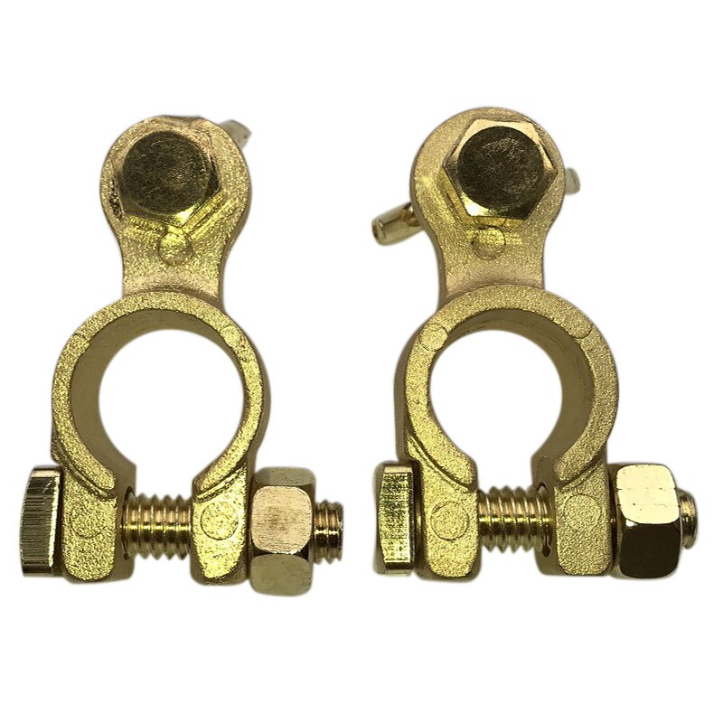 2PCS Auto Battery Terminal Connector Heavy Duty Battery Terminals Clamp Dual Connector Positive Negative Battery Connectors