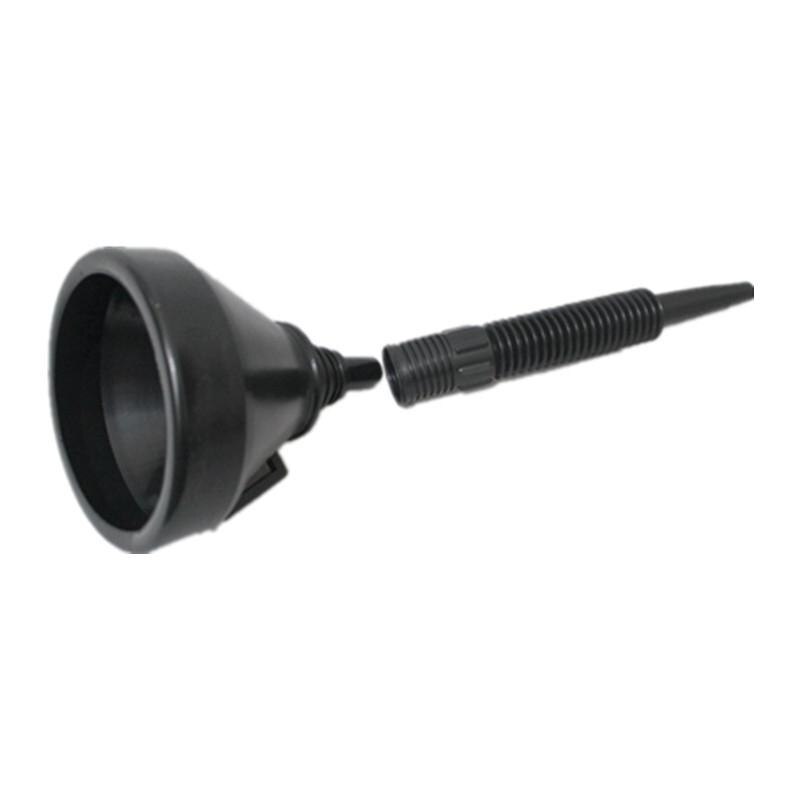 2 in 1 Plastic Funnel Spout Car Motorcycle Oil Water Fuel Gasoline Diesel Filling Funnel with Soft Pipe for Truck Vehicle