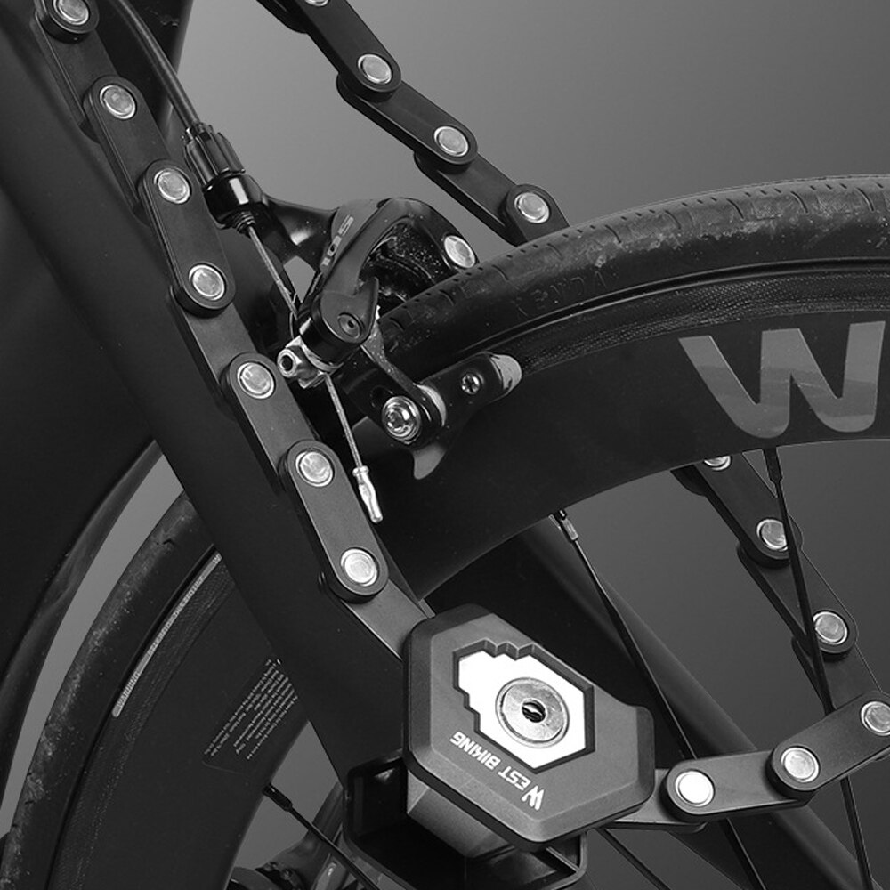 Vestcykling foldbar cykellås mtb vejcykel hamburg lås høj sikkerhed tyveriscooter elektrisk foldbar e-cykel kædelås
