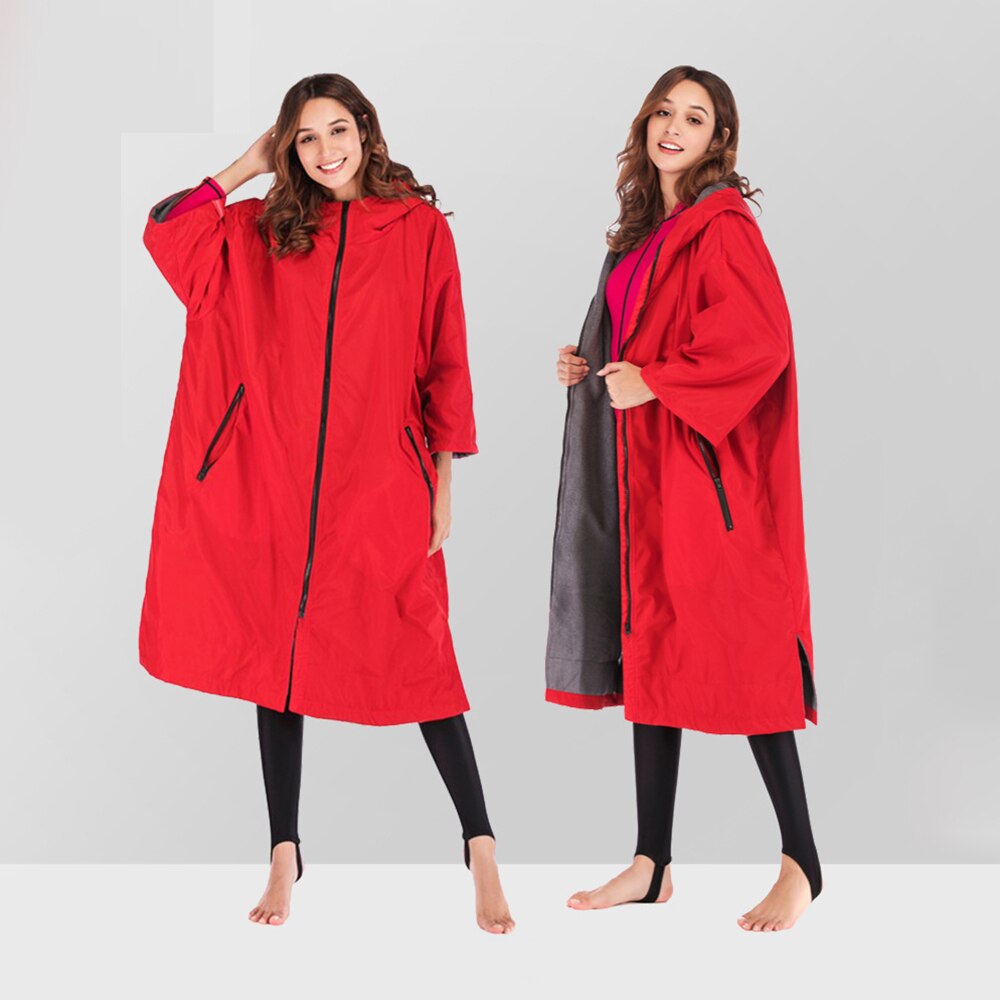 Droog Gewaad Waterdichte Capuchon Poncho Nat Pak Dryrobe Met Microfiber Badstof Voering