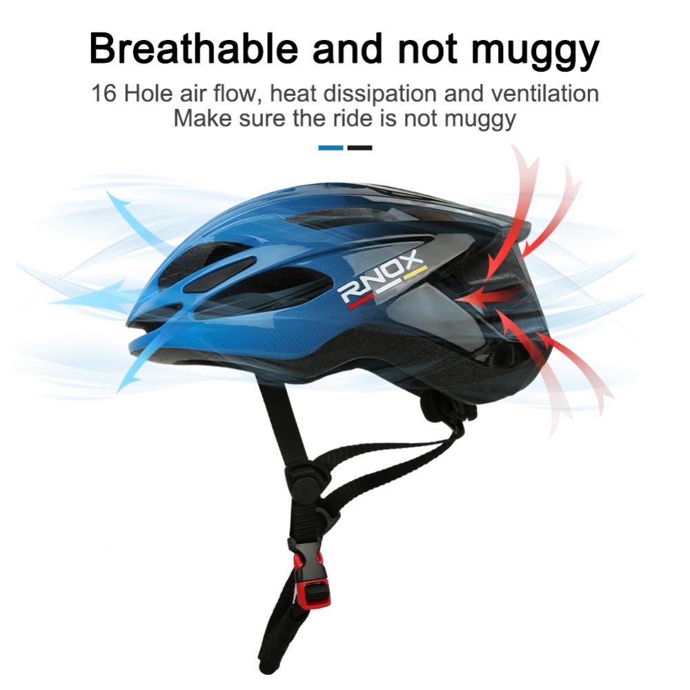 RNOX Neuer ultraleichter Fahrradhelm, Sicherheitskappe, Fahrradhelm für Damen und Herren, Rennrad, Ausrügestochen, Rennrad, MTB, Erwachsene, Fahrradhelme
