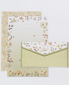 1 ensemble 3 enveloppes + 6 lettres fleur Animal lettre bloc-notes papier à écrire lettre enveloppes ensemble papeterie bureau fournitures scolaires: 2