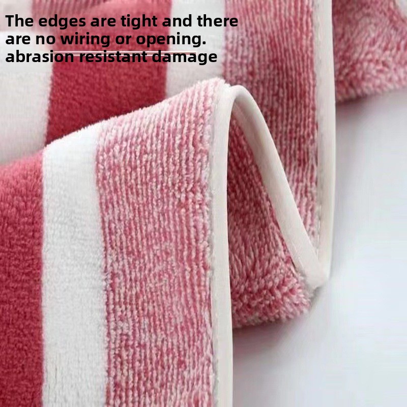 Bath towel set Stripes Absorbent Quick Drying coral fleece Soft Adults Face Hand Towels Bathroom Microfiber Swim Bath Towels