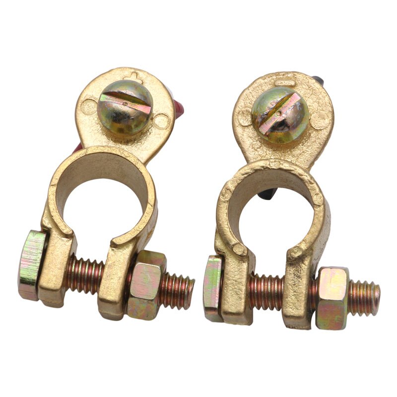 2 x Copper Universal Positive&Nagative Car Battery Terminal Clamp Clip Connector