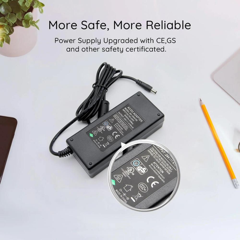 24V 4.16A Voeding Adapter Input Ac 100-240V Output Ac 24V Transformator Eu Ons uk Au Plug