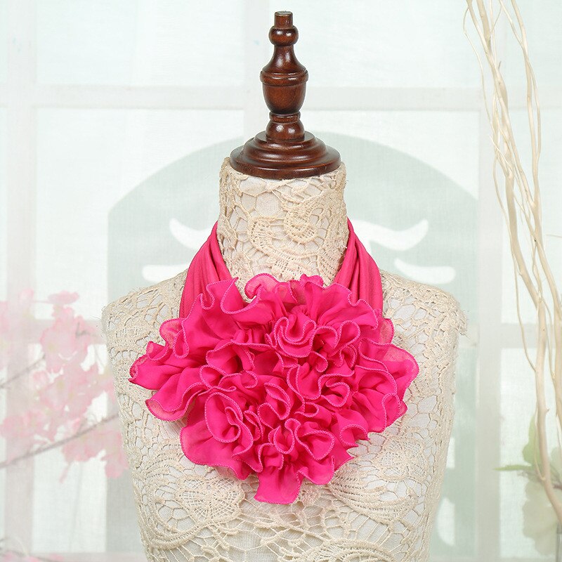 Winter Frauen Schal Blumen- Kragen Schal Luxus Blume Gedruckt Halstuch Ring Nacken Schals: 13