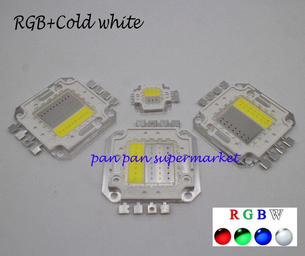 4 w 10 w 20 w 30 w 50 W RGBW High Power LED CHIP RGB Wit Lamp Lamp DIY