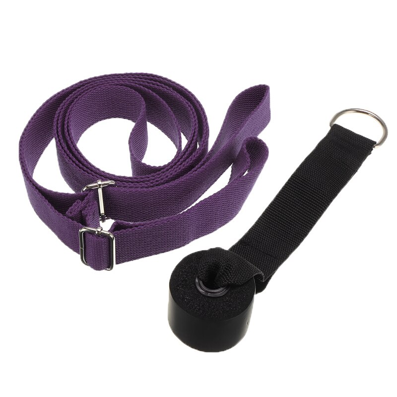 Door Flexibility Stretching Leg Stretcher Adjustable Yoga Stretch Strap Arm Legs Waist Exercise Training Rope Resistance Band: plum