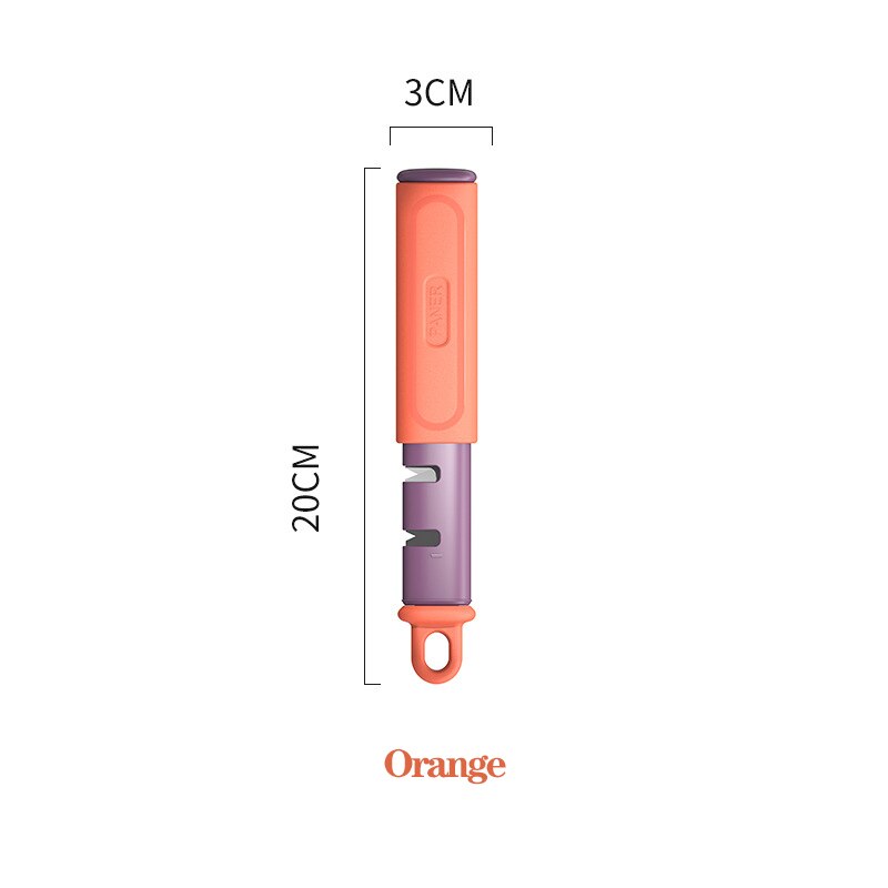Épluche-légumes multifonctions en acier inoxydable, ustensile de cuisine 2 en 1 pour éplucher les carottes et les fruits: Orange