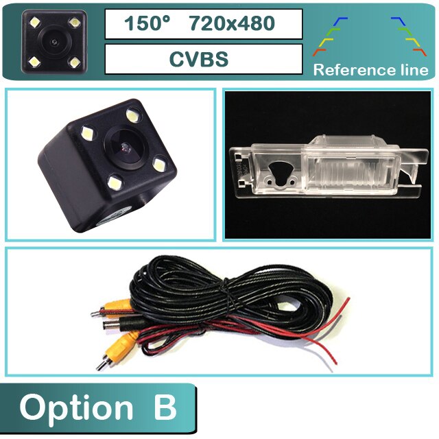 BOQUE 170 gradi 1280x720P HD AHD telecamera retromarcia per auto per Alfa Romeo 147 156 159 166 Brera Giulietta MiTo: B-720x480-150deg