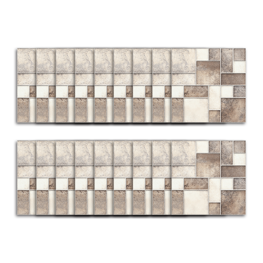 Funlife 10*10cm fyrkantiga sömmar kakel vattentät vägg konst badrum kök kaféer rum inredning diy kakel klistermärke väggdekal mts 005