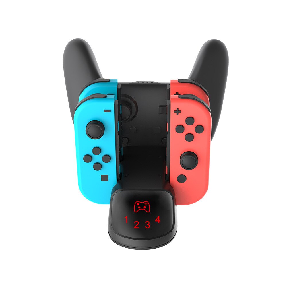 Supporto per caricabatterie Controller NS Switch, Dock Station per ricarica rapida per Nintendo Switch Joy contro e Controller Pro carica