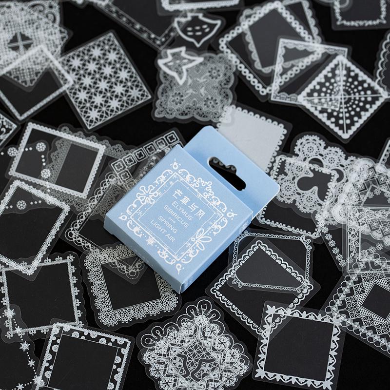 50 stks/partij Leuke Papier Briefpapier Sticker Set Bloemen Stickers Diy Decoratie Label Voor Scrapbooking Craft Verpakking: C