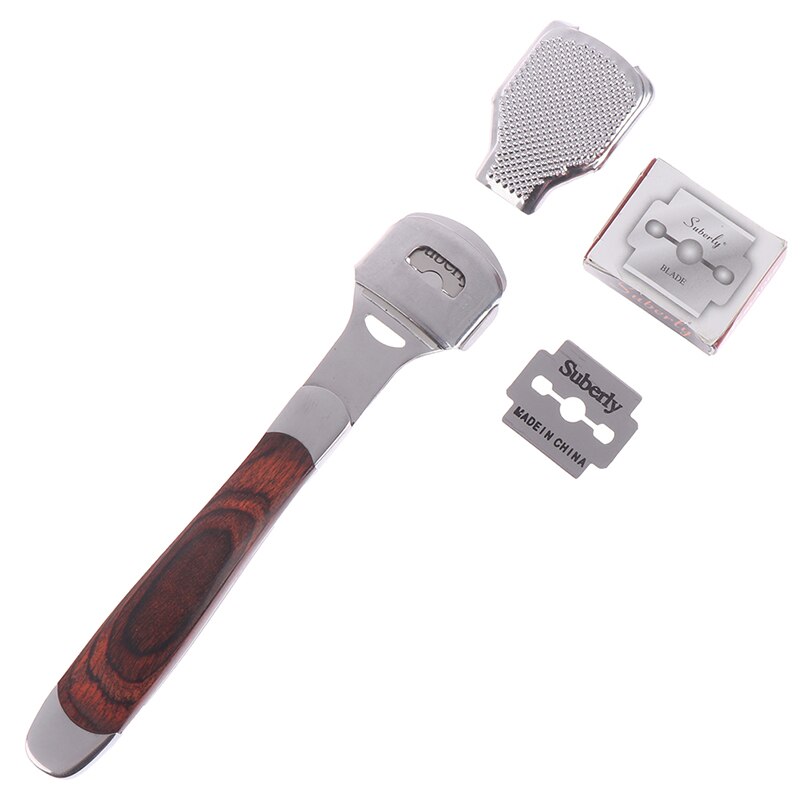 Clean Scruber Foot Corn Callus Removal Foot Scraper Pedicure Tools Hand Foot File Set Corn Remover+ Blade Dead Skin Rub Foot