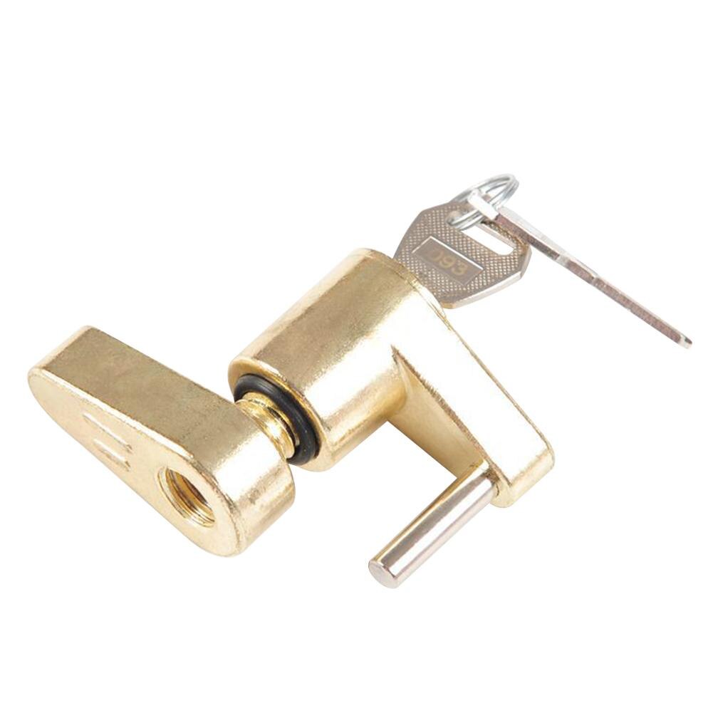 Zinc Alloy 1/4inch Universal Trailer Tow Hitch Bar Coupler Lock with 2 Keys