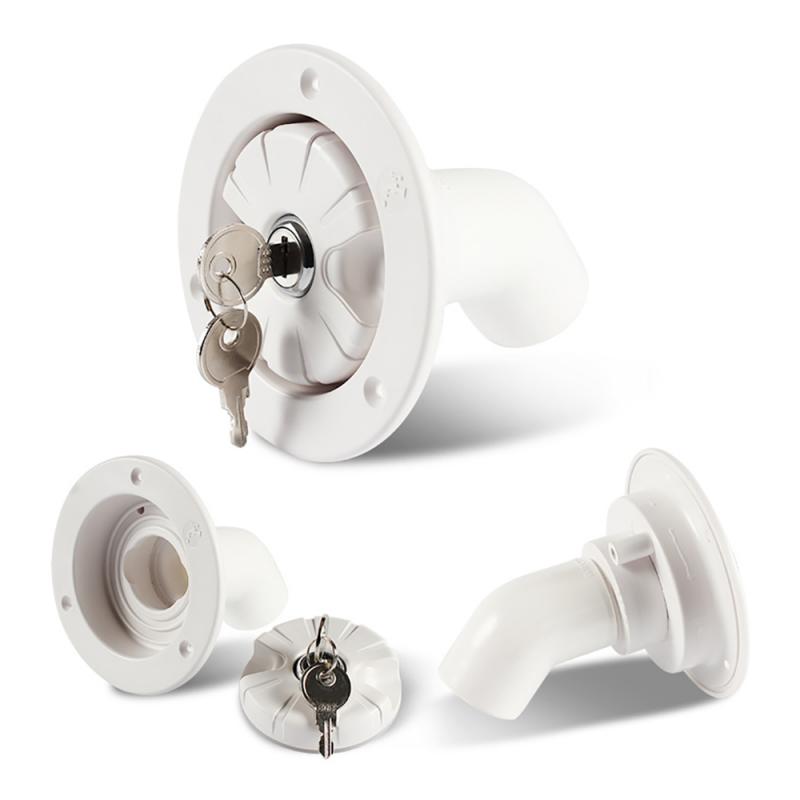 Rv Onderdelen Filler Hals Voor Caravan Water Tanks Plastic Gravity Verse Water Vullen Hatch Entry Camper Trailer Met 2 Sleutels motorhom