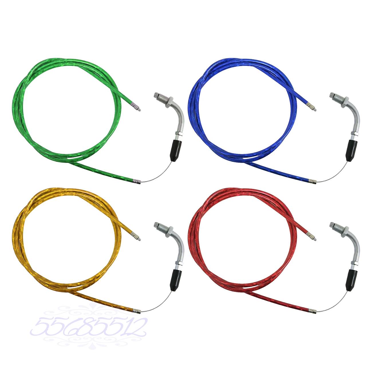 Yellow 130cm Throttle Line Fit 49cc 60cc 66cc 80cc Motorized Bicycle