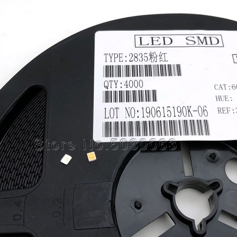 100pcs/lot 2835 LED SMD pink purple led pink lamp beads super bright 0.2W light-emitting diode