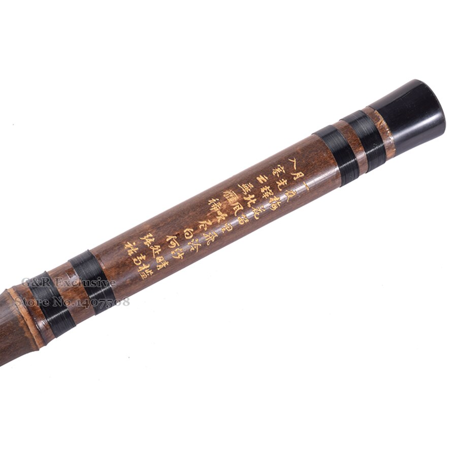 Traditionel kinesisk bambusfløjte dizi tværgående flauta vind musikinstrumenter lilla bambu håndlavet 5 tilbehør