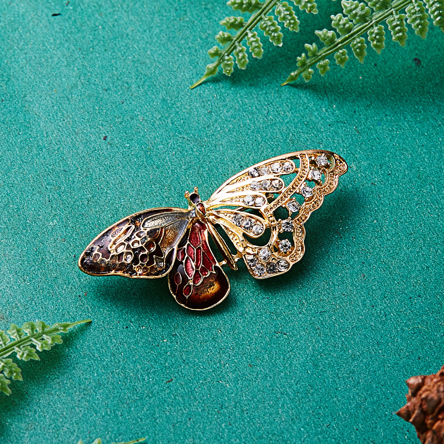 Rinhoo-broches de mariposa, Libélula, pájaro, Animal, Metal, diamantes de imitación, insectos, banquete, boda, broche, alfileres, ,