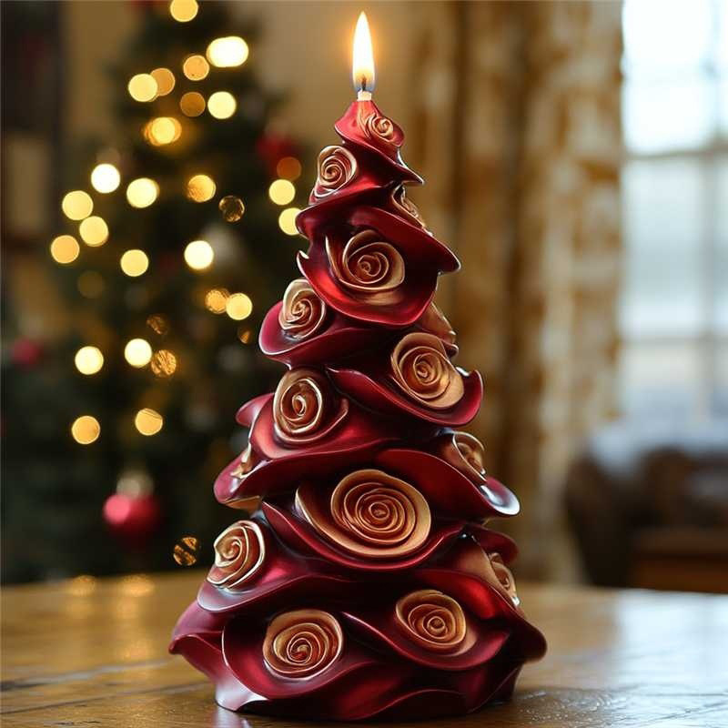 2026 Neue Weihnachtsbaum-Duftkerzen-Silikonform zum Selbermachen, diffundiert Gips-Schleifmittel, grenzüberschreitende Vorweisung