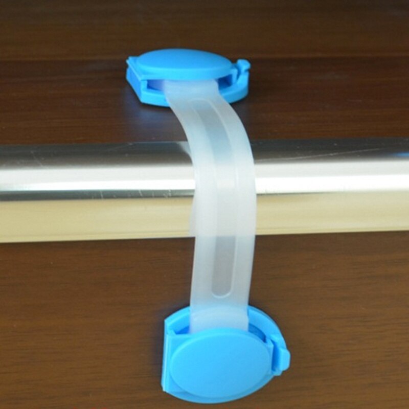 5Pcs/Lot Child Lock Protection Of Children Locking Doors For Children's Safety Kids Safety Plastic protection safety lock: Bule