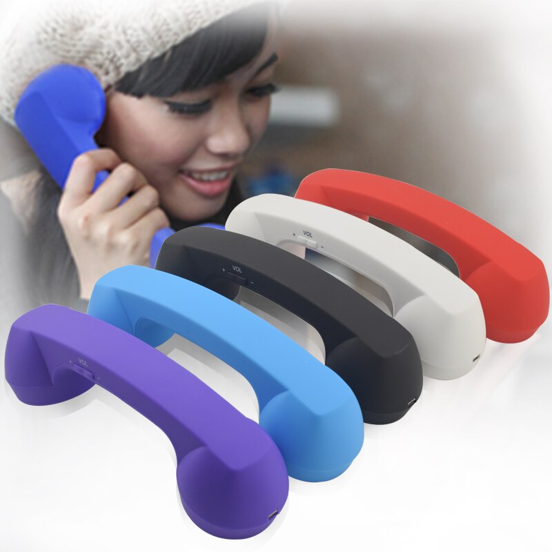 Wireless Retro Telephone Handset and Wire Radiation-proof Handset Receivers Headphones for a mobile phone with comfortable call