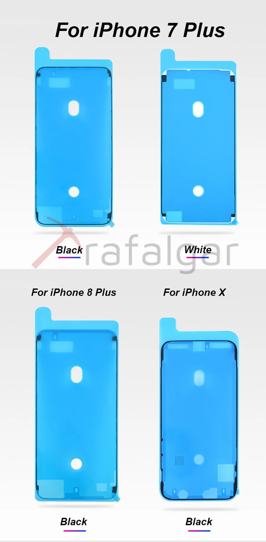 For iPhone 6 6S 7 8 Plus X XS 11 12 mini Pro Max XR LCD Display Frame Bezel Waterproof Sticker Adhesive Seal Repair Tape Glue