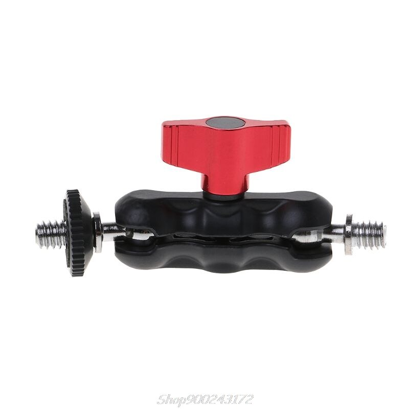 Podwójna głowica kulowa adapter robić montażu magia ramię 1/4 "śruba przenośny telefon z gps LCD monitor DV lampa wideo lustrzanka cyfrowa