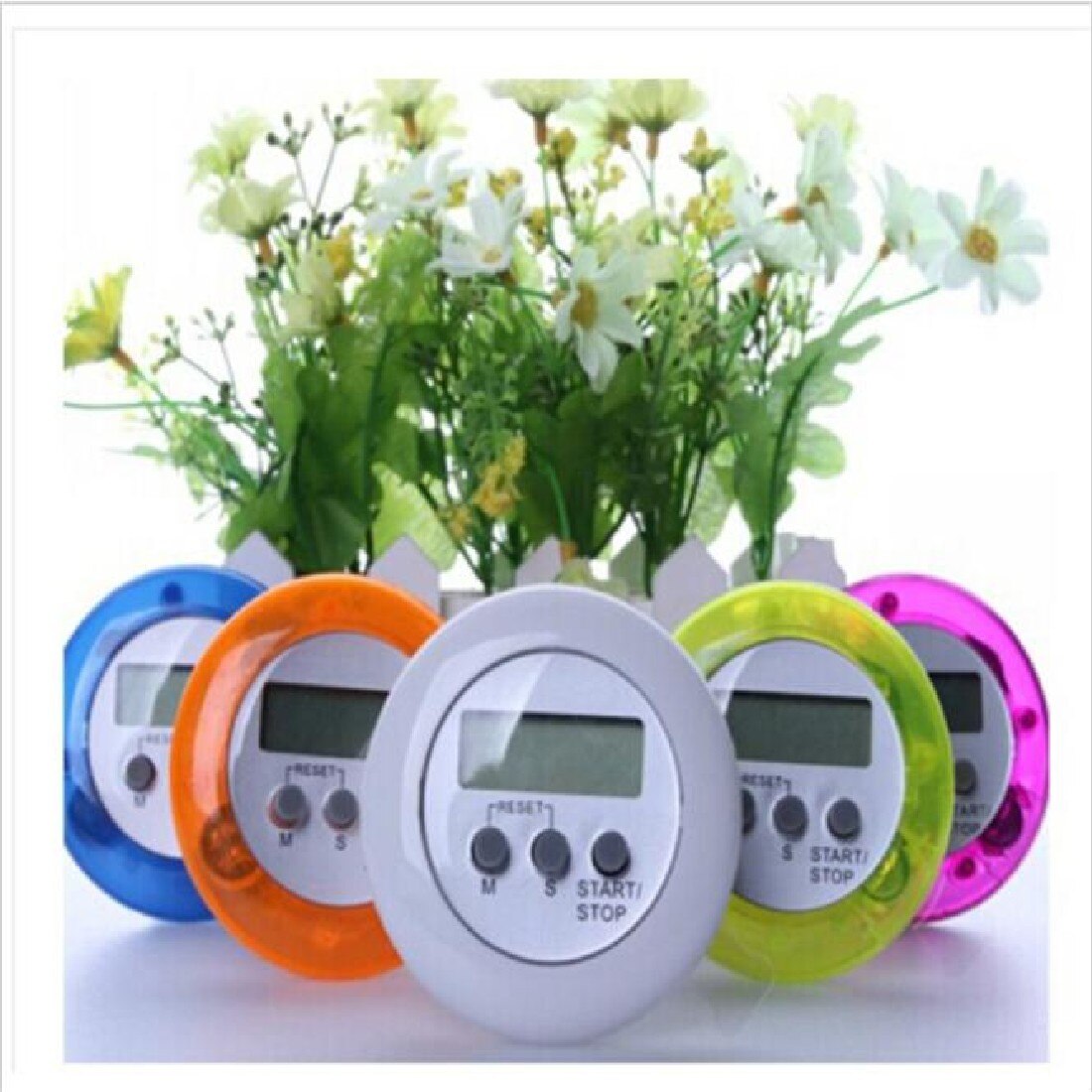 Kitchen Racing Alarm Clock Stop Watch Digital Magnetic LCD Stopwatch Timer Random color