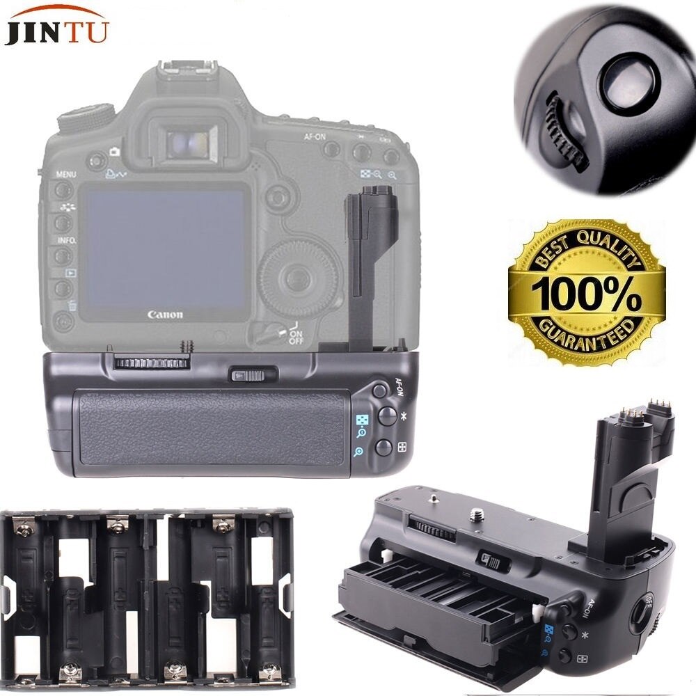 Jintu Camera Verticale Batterij Grip (Vervanging Voor Canon BG-E6 Grip) voor Canon Eos 5D Mark Ii 5DII 5D2 Werk LP-E6 Batterij