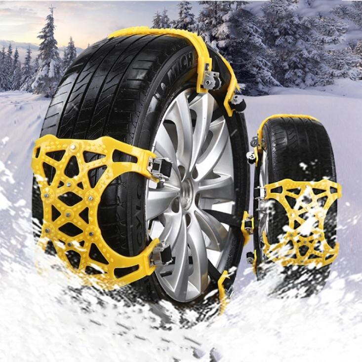 Universele Anti-Slip Ketting Auto Wiel Band Sneeuw Modder Chain TPU Legering Verdikte Anti Skid Band Met Wrench