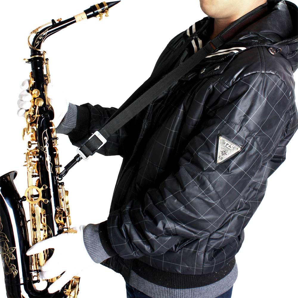 Verstelbare Saxofoon Draagriem Katoen Gewatteerde Sax Draagriem Met Haak Sluiting Houtblazers Accessoires