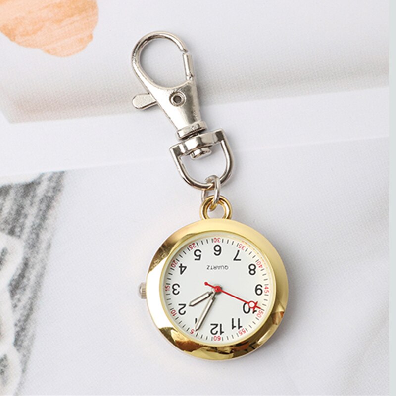 Clásico reloj de bolsillo Relojes FOB enfermera estudiante llavero de sobre el examen médico de Oro al hospital Doctor: 01