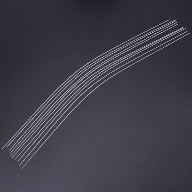 10 Pcs/Set Fishing Float Tail DIY Floats Hollow 0.8/1/1.2mm Inner Diameter Thicken Tackle Tube Transparent Rigging Accessories