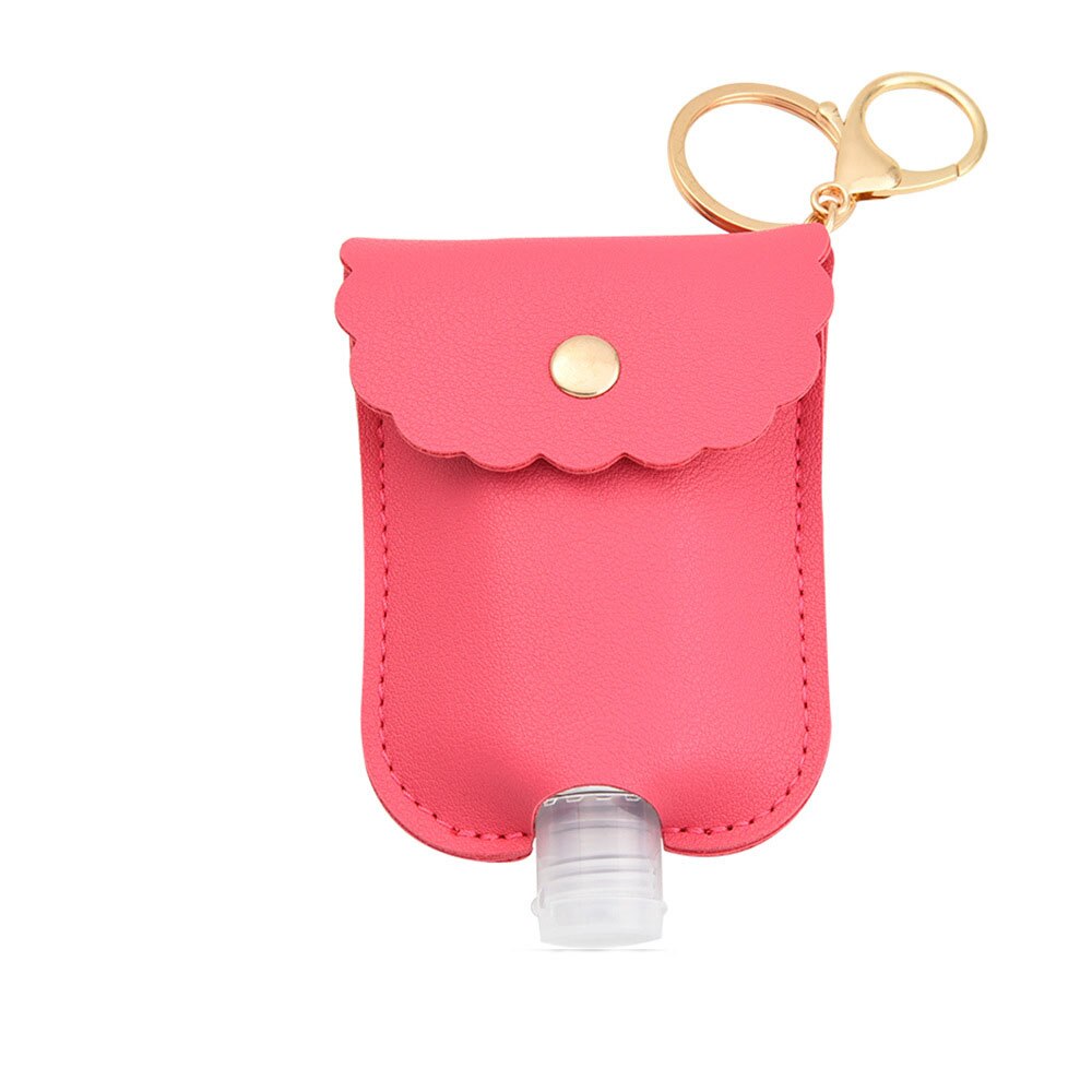 1PC Travel Bottle And Keychain Bag Holder 30ml Refillable Empty Bottles For Hand Sanitizer Bag Bottle With Key Ring